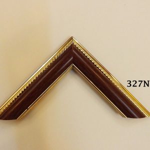 Khung Tranh Ảnh Composite Màu Nâu Viền Vàng Đẹp