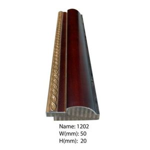 Khung Tranh Composite Hiện Đại Màu Nâu Viền Nhũ Đồng